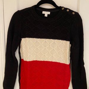 Charter Club color block sweater